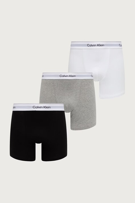 Calvin Klein Underwear Priliehavé boxerky pánske 3-pak sivé LV00NB4286