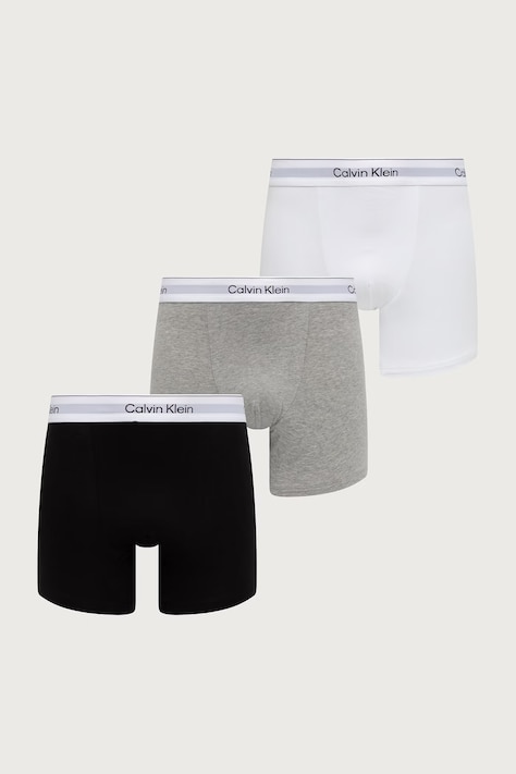 Calvin Klein Underwear Přiléhavé boxerky pánské 3-pack šedé LV00NB4286