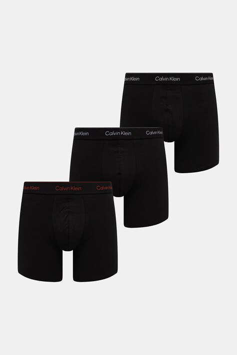 Boksarice Calvin Klein Underwear 3-pack črna barva, LV00NB4394