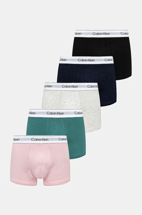 Calvin Klein Underwear boxeri 5-pack culoarea verde, LV00NB4393