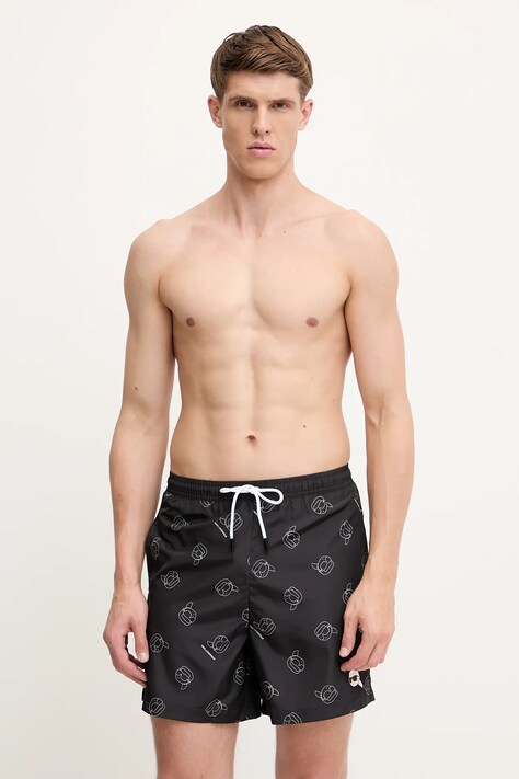 Karl Lagerfeld pantaloni scurți de baie culoarea negru, A1M46060