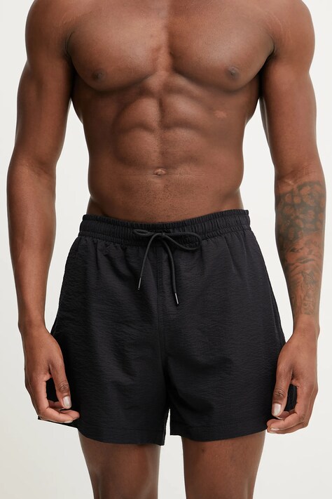 Abercrombie & Fitch pantaloni scurți de baie culoarea negru, KI133-5028