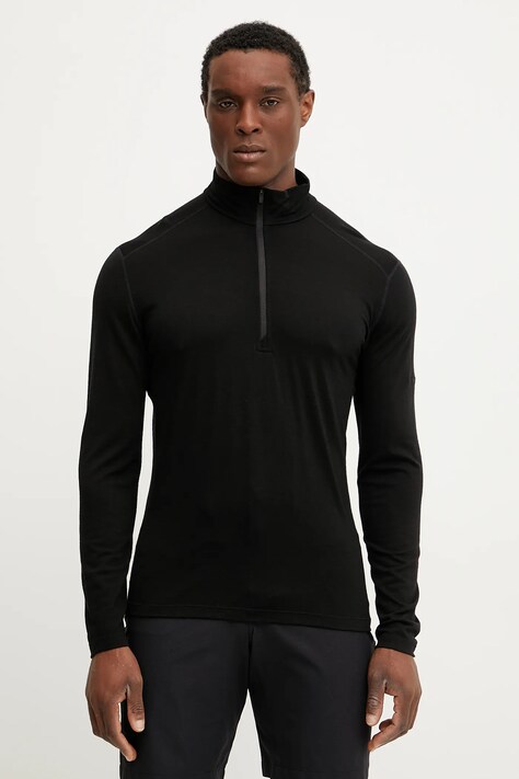 Icebreaker longsleeve funcțional Merino 200 Oasis culoarea negru, IBB043670011