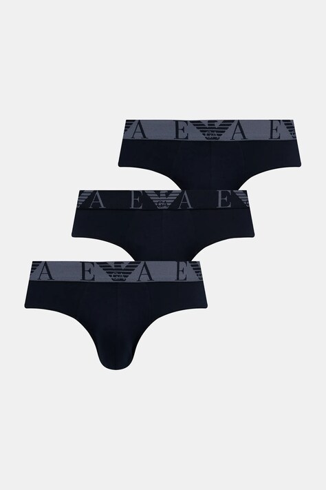 Emporio Armani Underwear slipy 3-pack kolor granatowy EM000258 AF10778