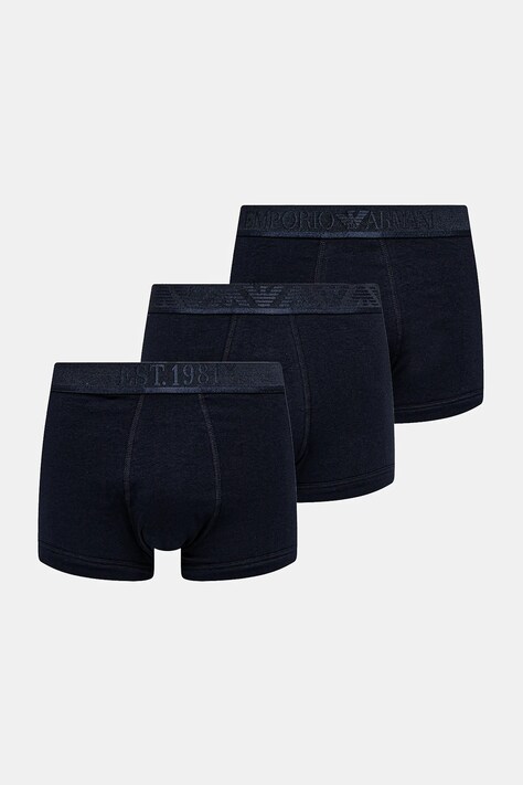 Emporio Armani Underwear boxeri 3-pack culoarea albastru marin, EM000259 AF10780