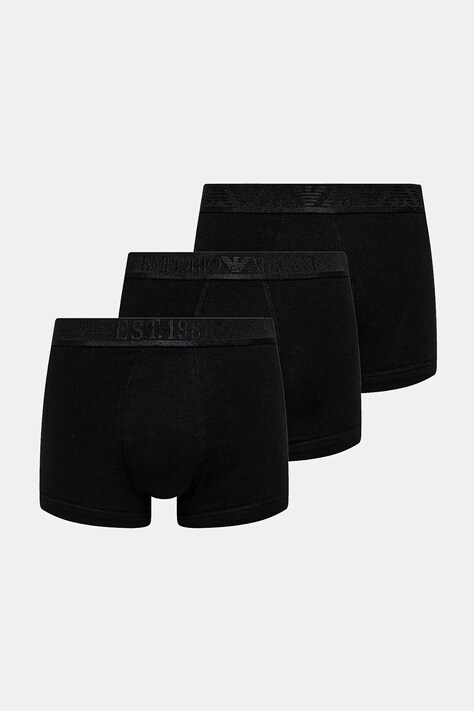 Emporio Armani Underwear boxeri 3-pack culoarea negru, EM000259 AF10780