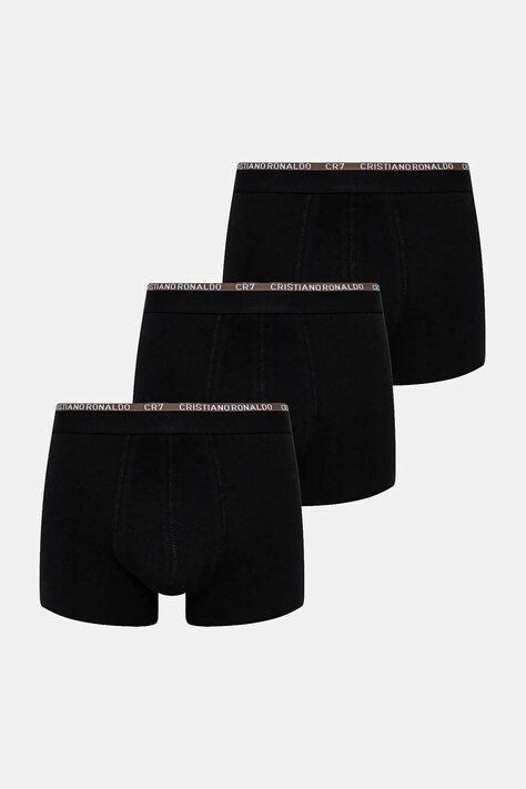 CR7 Cristiano Ronaldo boxeri 3-pack bărbați, culoarea negru, 8100-4900-2763