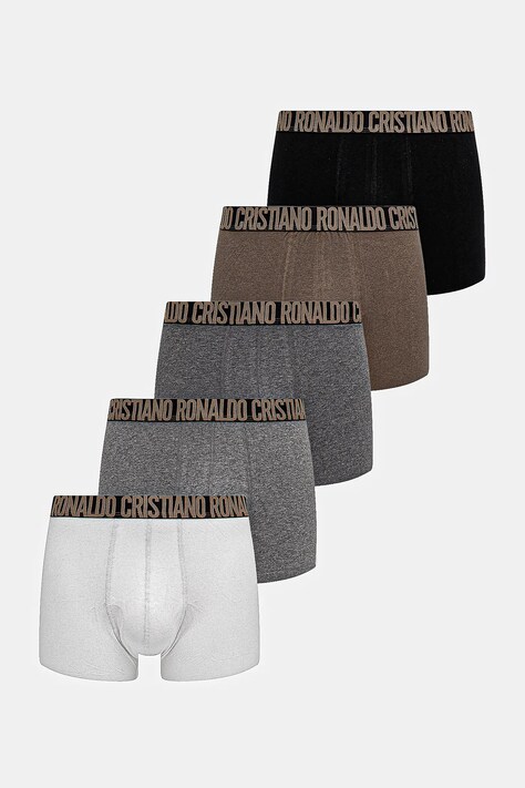Boxerky CR7 Cristiano Ronaldo 5-pack pánské, černá barva, 8123-49-2413
