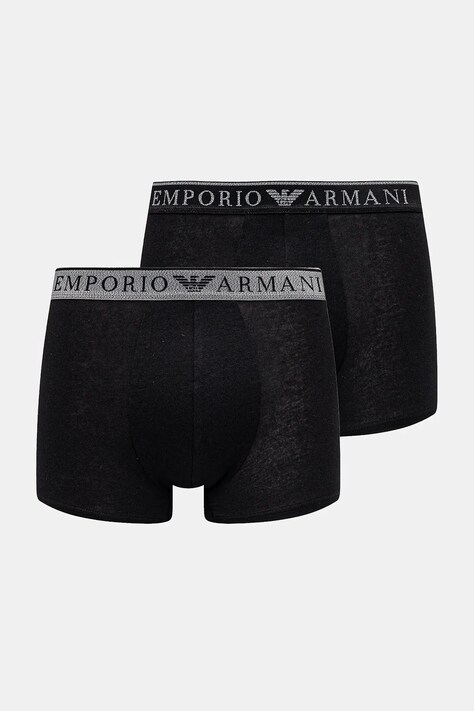 Emporio Armani Underwear boxeri 2-pack culoarea negru, EM000252 AF10776