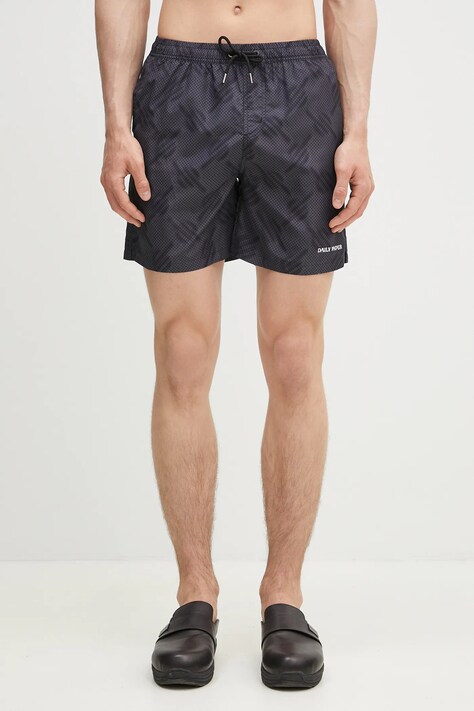 Купальні шорти Daily Paper Dotted Monogram Swimshorts колір чорний 2511159