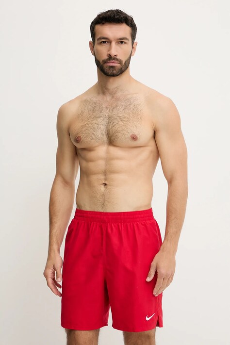 Nike pantaloni scurți de baie culoarea rosu, NESSF559
