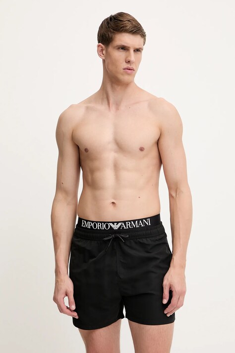 Emporio Armani Underwear pantaloni scurți de baie culoarea negru, EM000686 AF12329