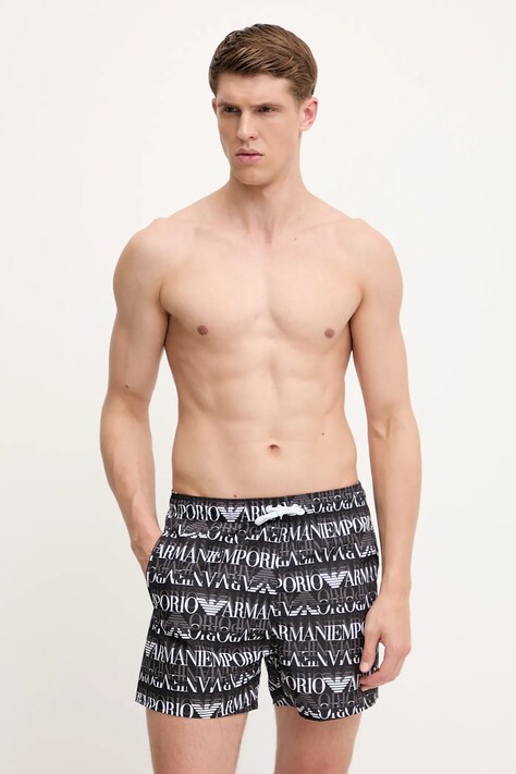 Emporio Armani Underwear pantaloni scurți de baie culoarea negru, EM000583 AF12338