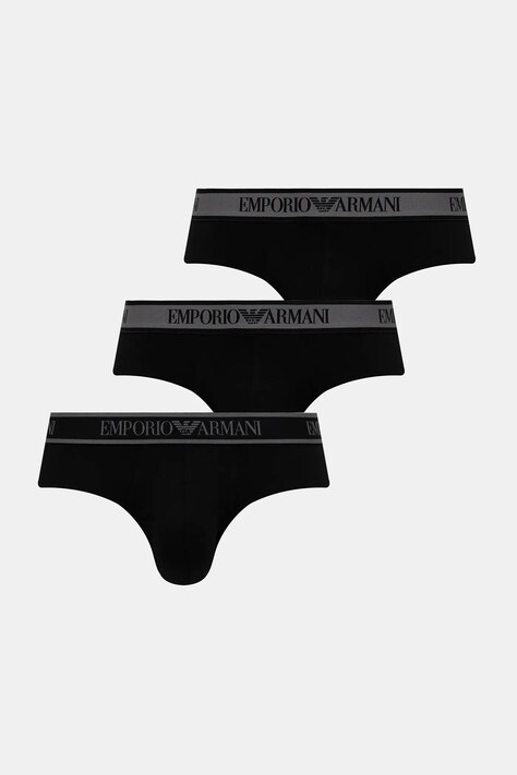 Emporio Armani Underwear slipy 3-pack męskie kolor czarny EM000258 AF10779