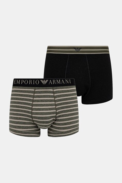 Emporio Armani Underwear boxeri 2-pack culoarea negru, EM000253 AF10799