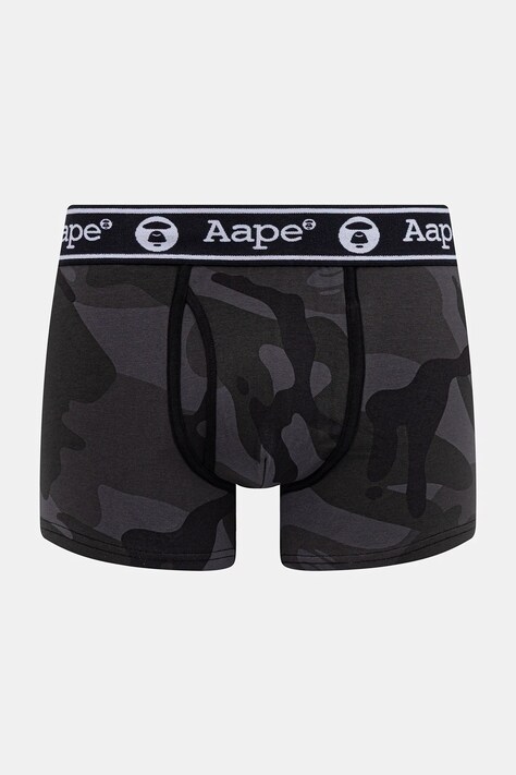 Boxerky AAPE Main černá barva, AAPUWM5240XXN