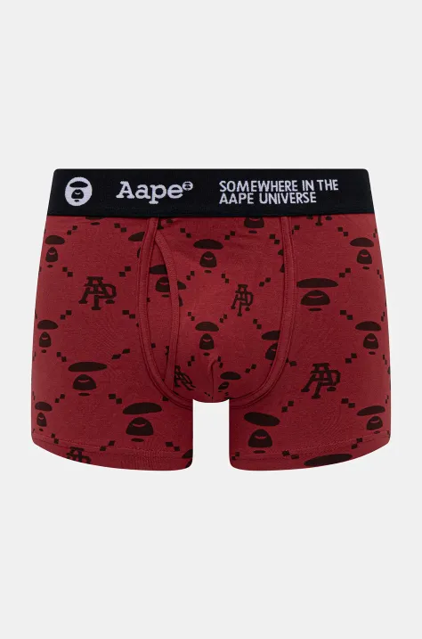 AAPE bokserki Main kolor bordowy AAPUWM5297XXN