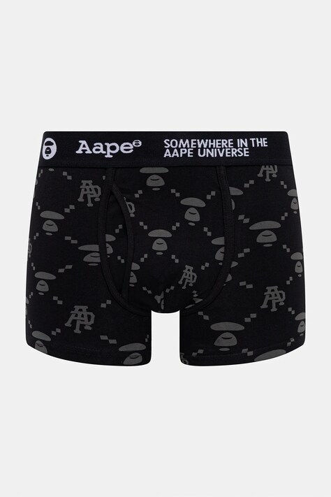 Boxerky AAPE Main černá barva, AAPUWM5297XXN