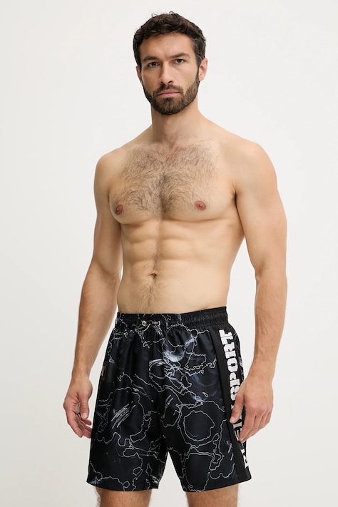 PLEIN SPORT pantaloni scurți de baie culoarea negru, PS25MBL05