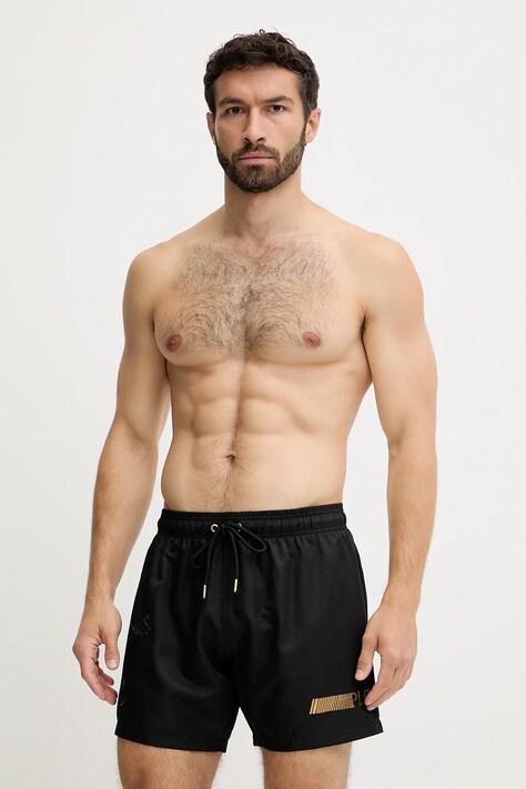 PLEIN SPORT pantaloni scurți de baie culoarea negru, PS25MBM02