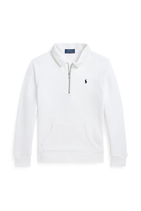 Polo Ralph Lauren bluză copii culoarea alb, uni, 323958157001