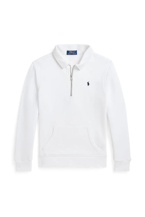 Detská mikina Polo Ralph Lauren biela farba, jednofarebná, 323958157001