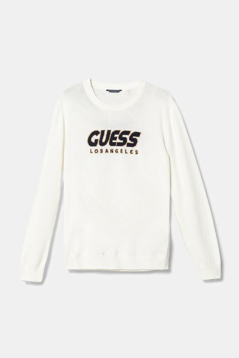 Guess pulover copii culoarea alb, light, L5RR01 Z2BB0