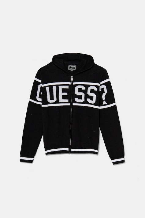 Детска памучна жилетка Guess в черно L5RR03 Z2NN0