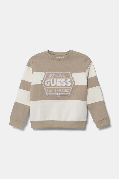 Παιδική μπλούζα Guess χρώμα: μπεζ, N5RQ09 KCCH0