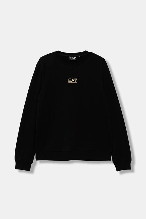 Παιδική βαμβακερή μπλούζα EA7 Emporio Armani χρώμα: πράσινο, 7B000025 AF10380