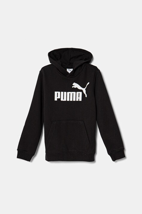 Детски суичър Puma ESS No. 1 Logo Hoodie TR в черно с качулка с принт 684909