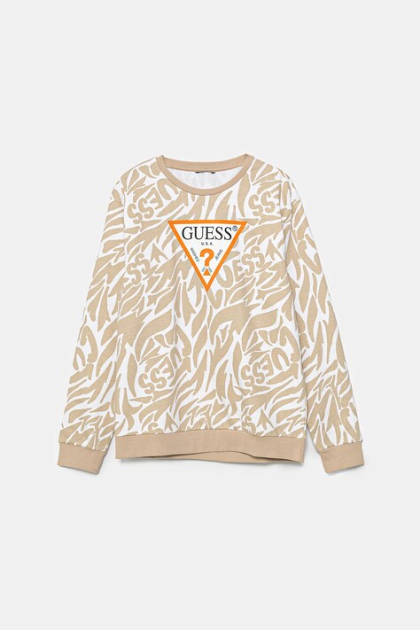Παιδική βαμβακερή μπλούζα Guess χρώμα: πράσινο, L5GQ00 KA6R4