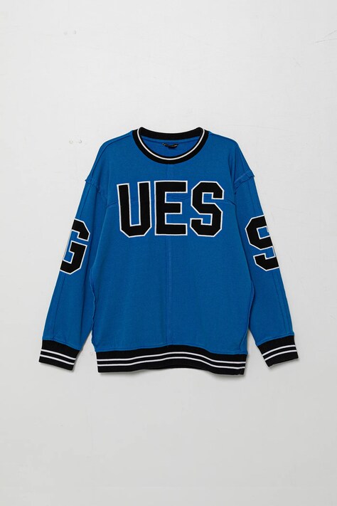 Guess hanorac de bumbac pentru copii cu imprimeu, L5GQ04 KA6R4