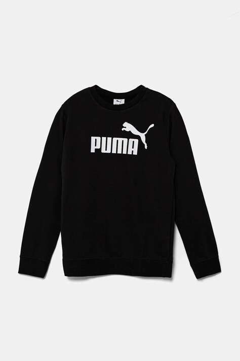 Детски суичър Puma ESS No. 1 Logo Crew TR в черно с принт 684910