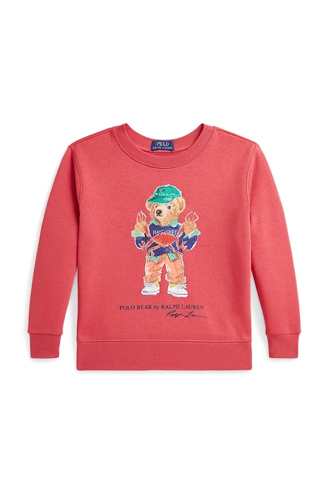 Дитяча кофта Polo Ralph Lauren колір червоний з принтом 322973123001