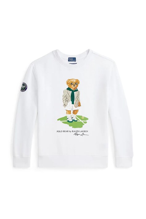 Polo Ralph Lauren gyerek felső Wimbledon collection fehér, nyomott mintás, 323970403001
