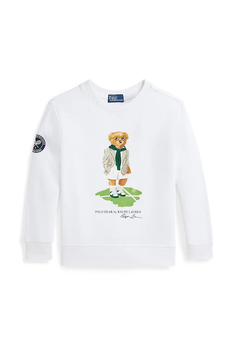Παιδική μπλούζα Polo Ralph Lauren Wimbledon Collection χρώμα: άσπρο, 322970403001