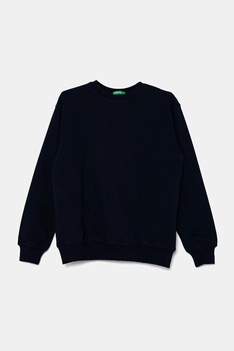 Dětská bavlněná mikina United Colors of Benetton tmavomodrá barva, s potiskem, 3UNIC10O3