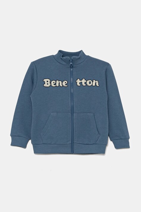 United Colors of Benetton hanorac de bumbac pentru copii cu imprimeu, 3J70G503M