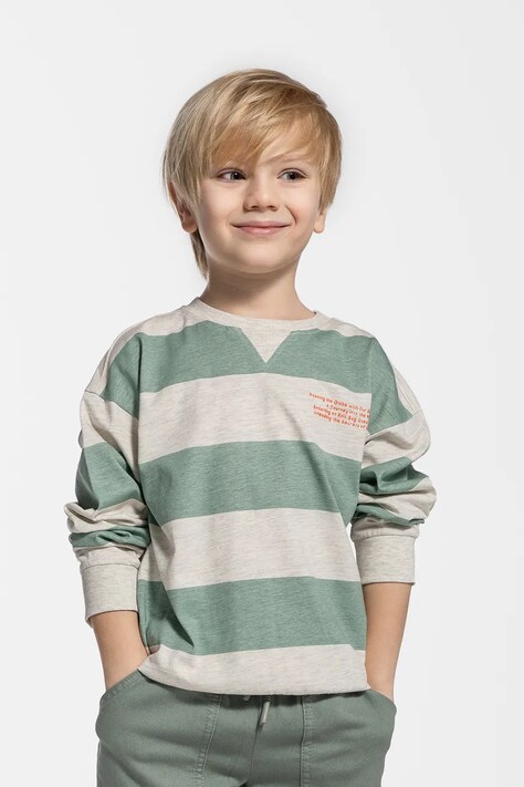 Coccodrillo bluza copii culoarea bej, modelator, SAGE TIME BOY KIDS