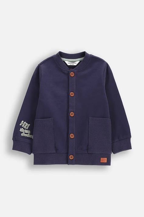Coccodrillo bluză culoarea bleumarin, SAGE TIME BOY NEWBORN