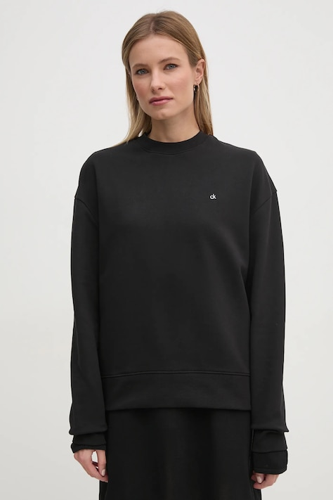 Бавовняна кофта Calvin Klein жіноча колір чорний однотонна K20K208092