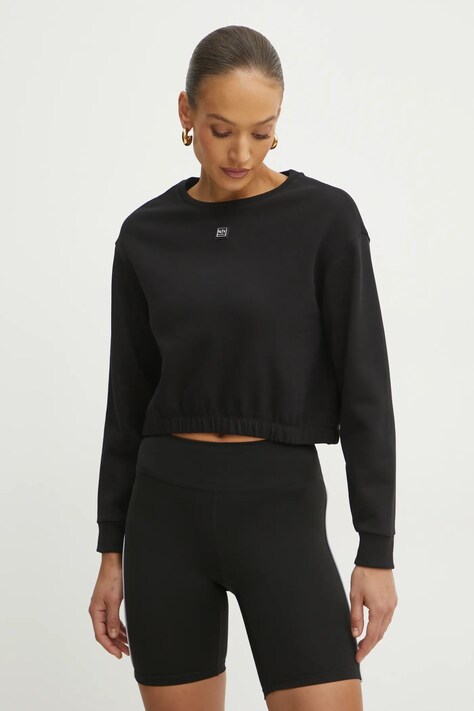 Mikina Armani Exchange dámská, černá barva, hladká, XW000086 AF10172