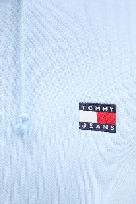 Tommy Jeans bluza z kapturem damska bawełniana niebieska DW0DW19414