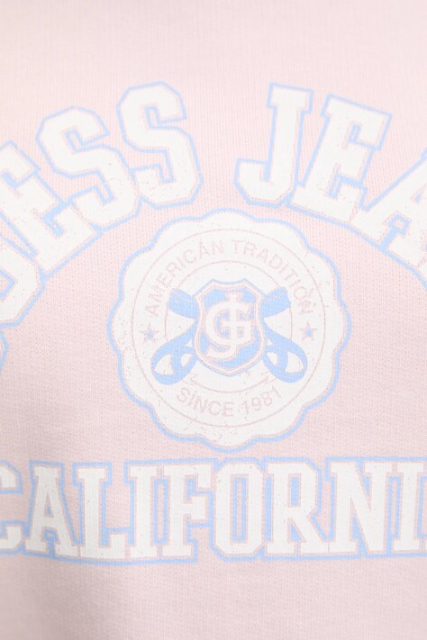Бавовняна кофта Guess Jeans — SS25-BLD02L, рожевий — фото 5