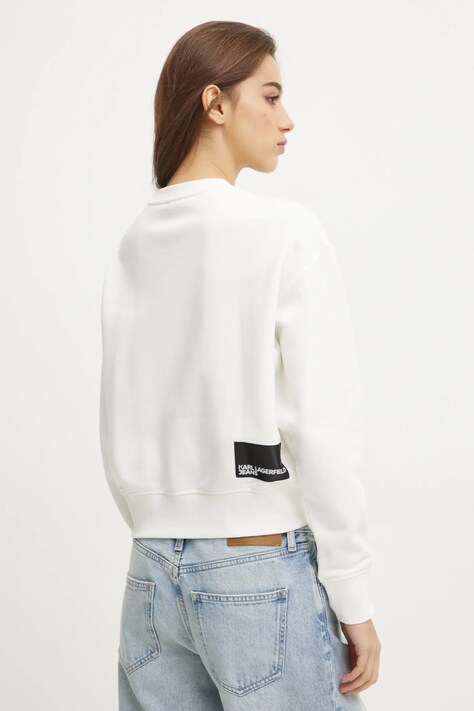 Karl Lagerfeld Jeans кофта жіноча з бавовною — SS25-BLD02N, білий — фото 3