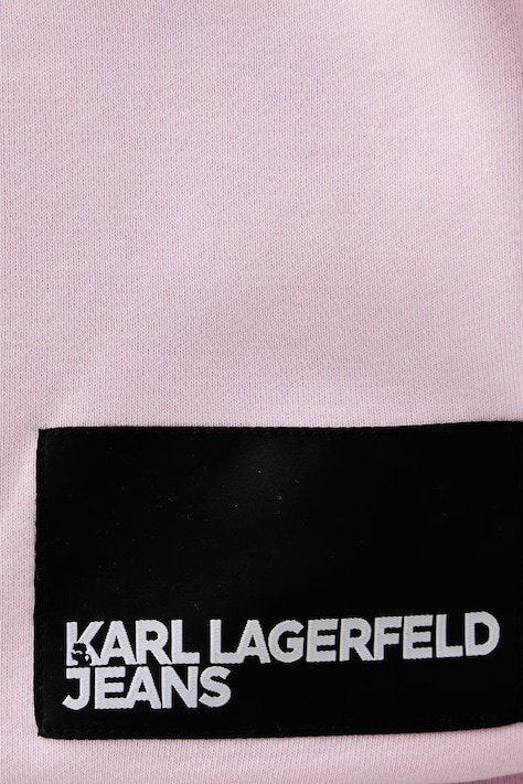 Karl Lagerfeld Jeans Суичър дамски с памук розов A1W20005