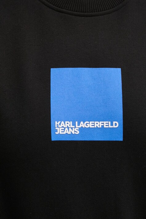 Бавовняна кофта Karl Lagerfeld Jeans — SS25-BLD02P, чорний — фото 5