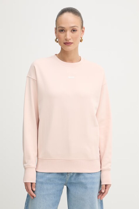 BOSS Orange bluza oversize damska bawełniana pomarańczowa 50534821