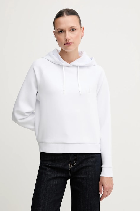 Armani Exchange felpa colore bianco con cappuccio XW000827 AF13397